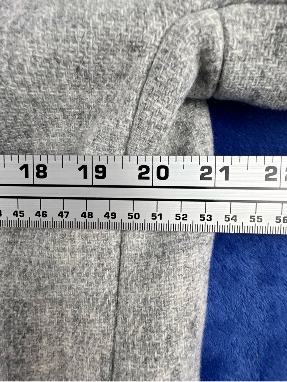 J. CREW Nello Gori Toscana Coat Italian Stadium-Cloth Wool Blend Size 10 Gray - Picture 12 of 14